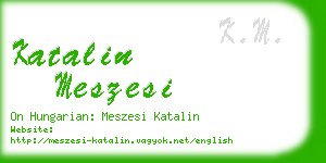 katalin meszesi business card